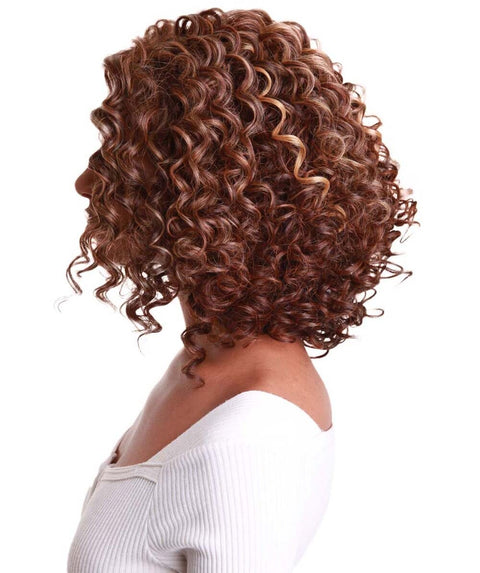 Idla Aubum Brown Blend Bob Lace Front Wig