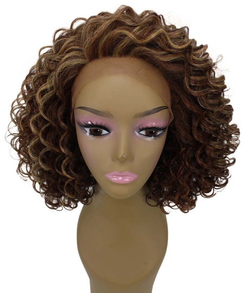 Idla Aubum Brown Blend Bob Lace Front Wig