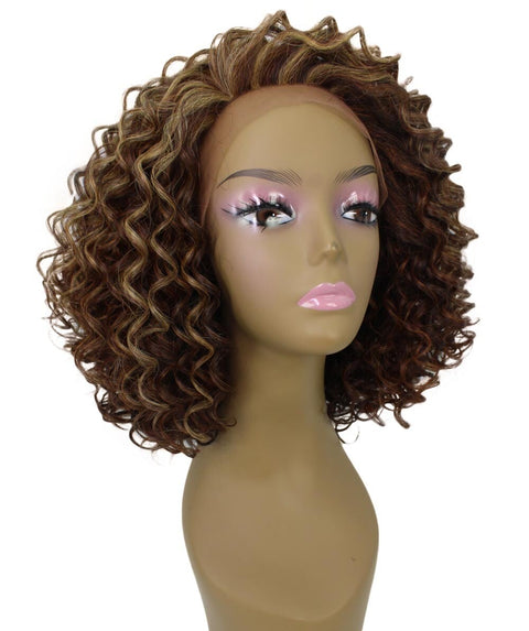 Idla Aubum Brown Blend Bob Lace Front Wig