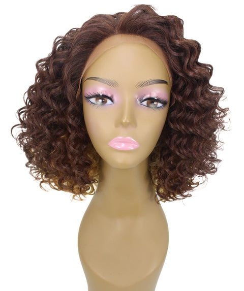 Idla Medium Brown over Blonde Bob Lace Front Wig