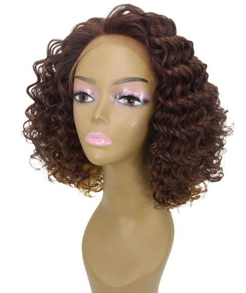 Idla Medium Brown over Blonde Bob Lace Front Wig