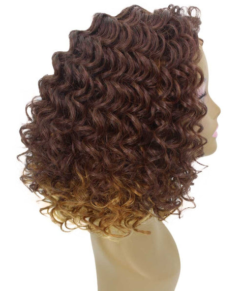 Idla Medium Brown over Blonde Bob Lace Front Wig