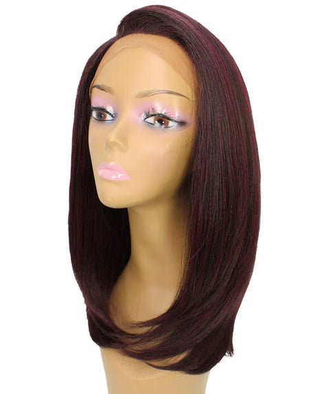 Paloma Deep Red and Black Blend Synthetic Lace Wig