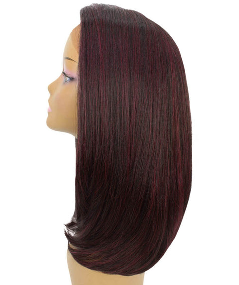 Paloma Deep Red and Black Blend Synthetic Lace Wig