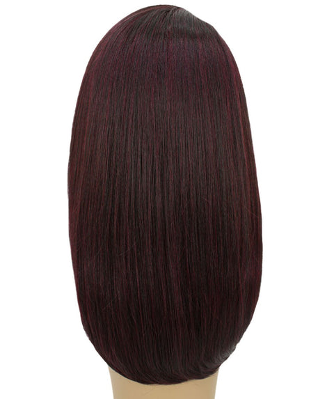 Paloma Deep Red and Black Blend Synthetic Lace Wig