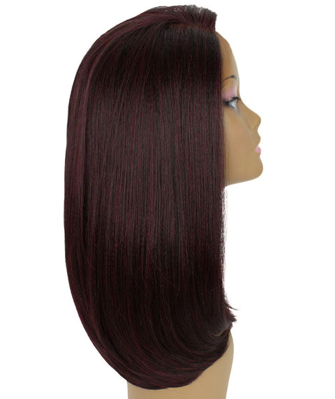 Paloma Deep Red and Black Blend Synthetic Lace Wig