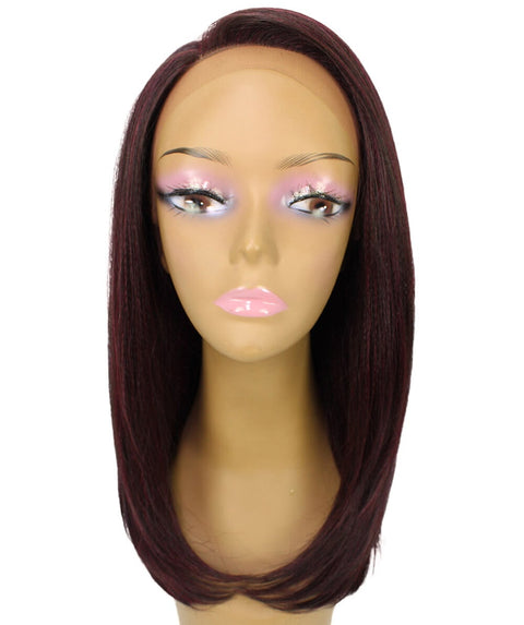 Paloma Medium Red and Black Blend Synthetic Lace Wig