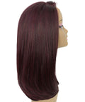 Paloma Medium Red and Black Blend Synthetic Lace Wig