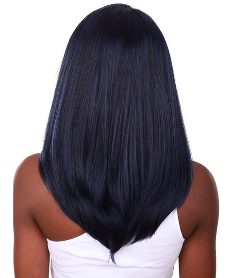 Paloma Blue and Black Blend Synthetic Lace Wig