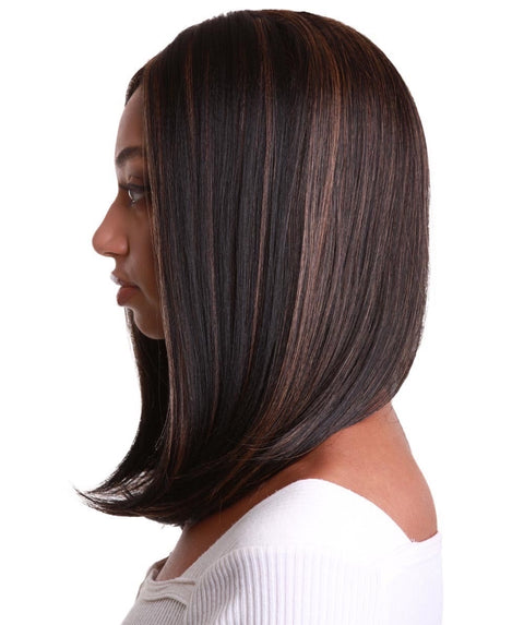 Paloma Black with Golden Synthetic Lace Wig