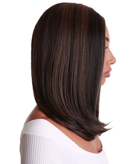 Paloma Black with Golden Synthetic Lace Wig