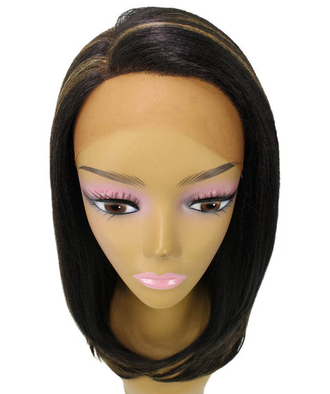 Paloma Black with Golden Synthetic Lace Wig