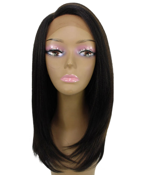 Paloma Black with Caramel Synthetic Lace Wig