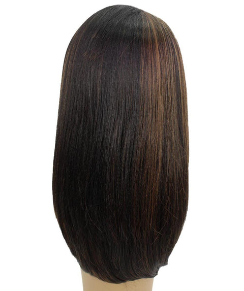 Paloma Black with Caramel Synthetic Lace Wig