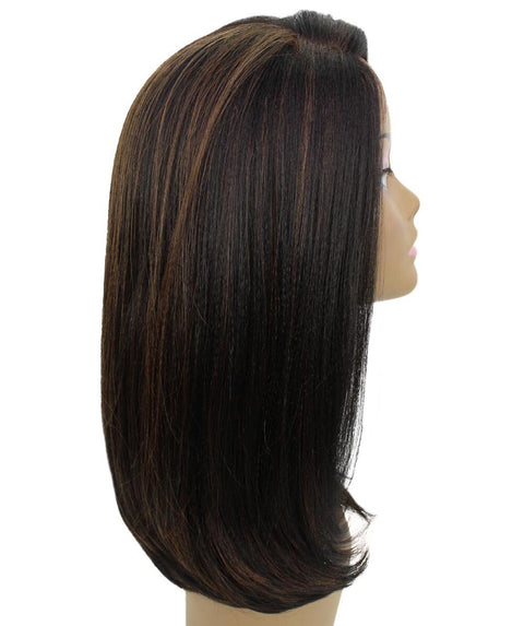 Paloma Black with Caramel Synthetic Lace Wig