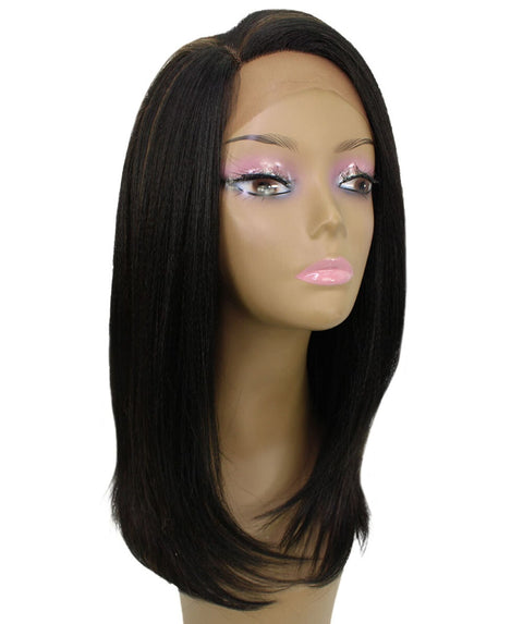Paloma Black with Caramel Synthetic Lace Wig