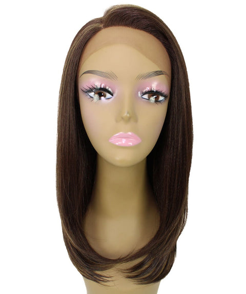 Paloma Brown with Golden Synthetic Lace Wig