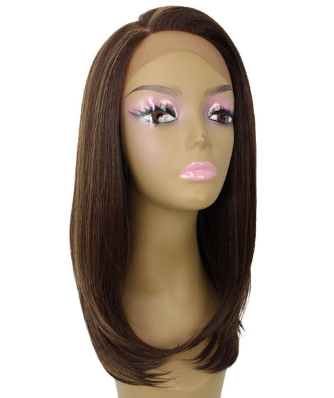 Paloma Brown with Golden Synthetic Lace Wig