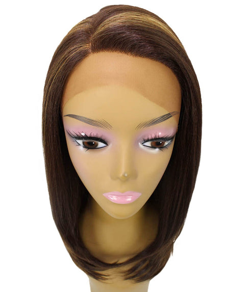 Paloma Brown with Golden Synthetic Lace Wig