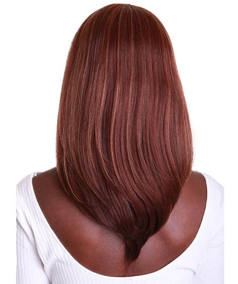 Paloma Copper Aubum Blend Synthetic Lace Wig