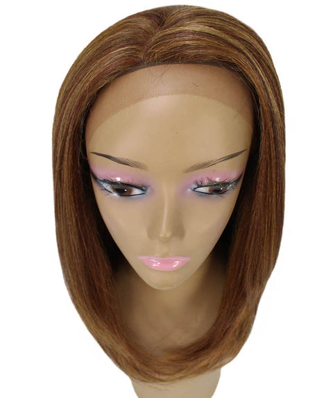 Paloma Copper Aubum Blend Synthetic Lace Wig