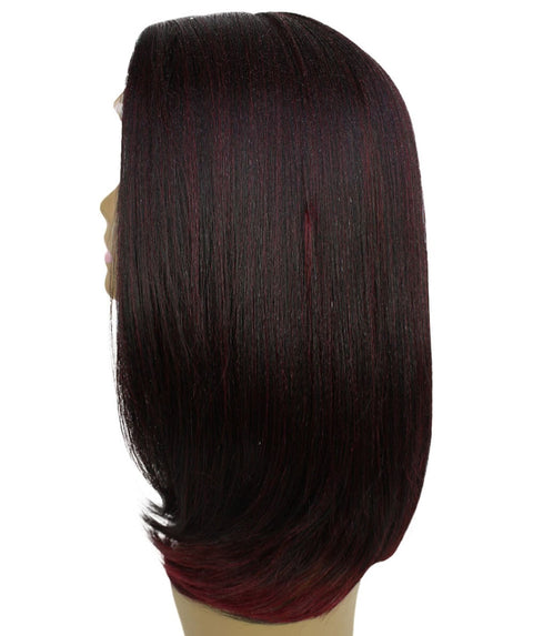 Paloma Deep Red Over Medium Red Synthetic Lace Wig