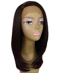 Paloma Deep Red Over Medium Red Synthetic Lace Wig