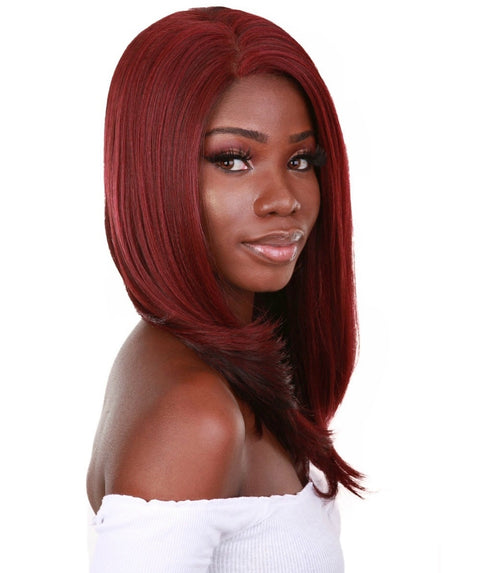 Paloma Medium Red Synthetic Lace Wig