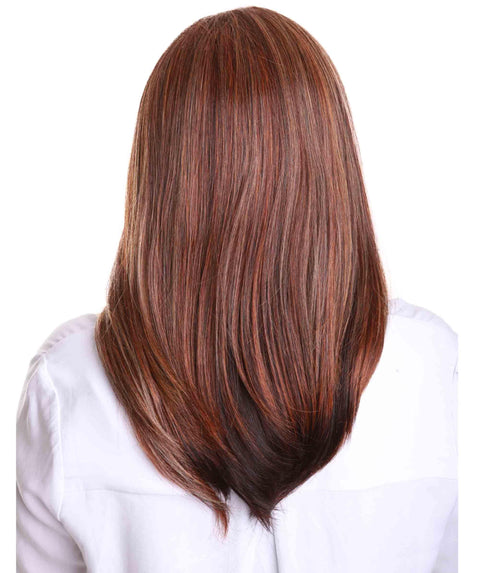 Paloma Aubum Brown Blend Synthetic Lace Wig