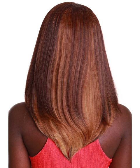 Paloma Medium Brown over Blonde Synthetic Lace Wig