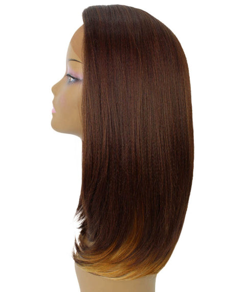Paloma Medium Brown over Blonde Synthetic Lace Wig