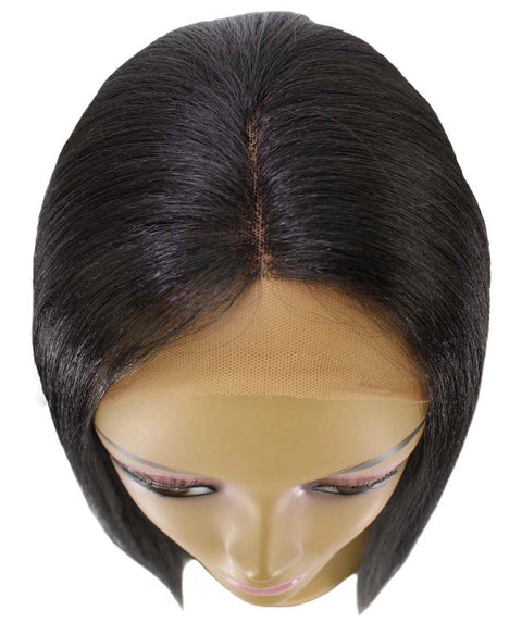 Yoko Natural Black Curly Lace Front Wig
