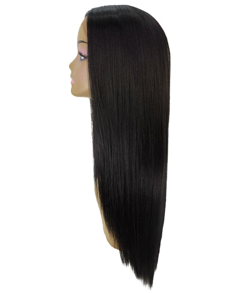 Yoko Natural Black Curly Lace Front Wig