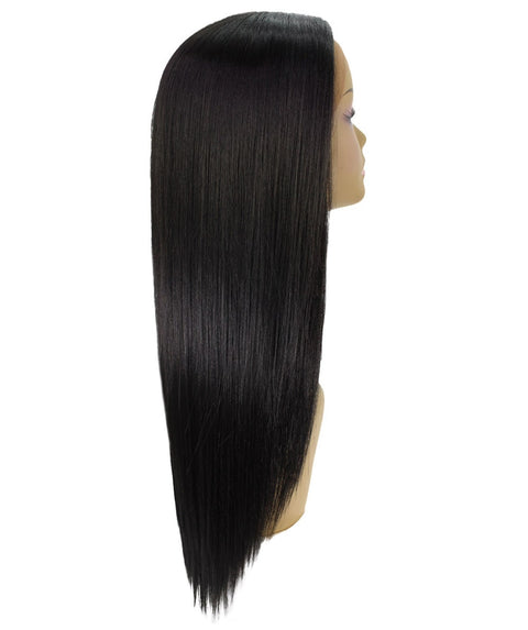 Yoko Natural Black Curly Lace Front Wig