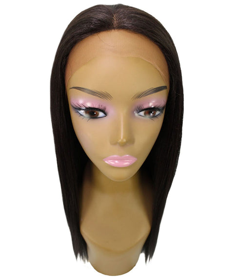 Yoko Dark Brown Curly Lace Front Wig