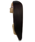 Yoko Dark Brown Curly Lace Front Wig