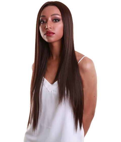 Yoko Medium Brown Curly Lace Front Wig