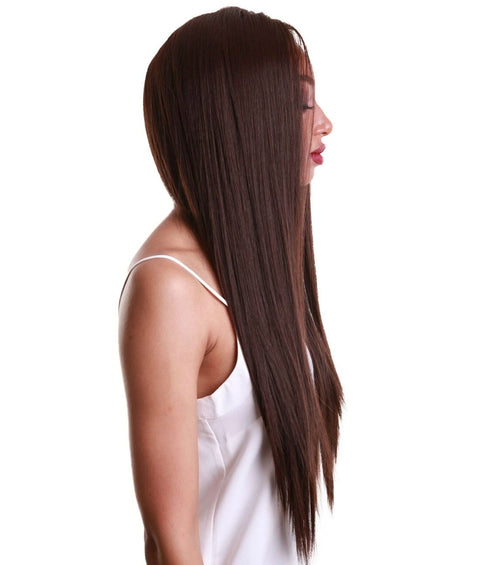 Yoko Medium Brown Curly Lace Front Wig