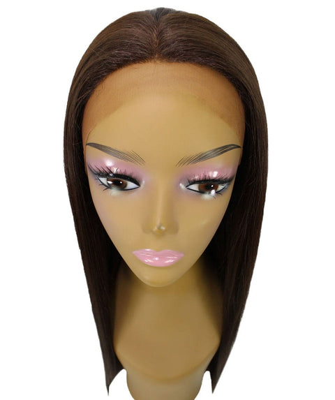 Yoko Medium Brown Curly Lace Front Wig