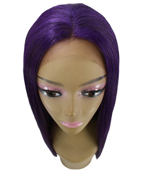 Yoko Violet Blend Curly Lace Front Wig