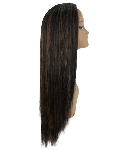 Yoko Black with Golden Curly Lace Front Wig