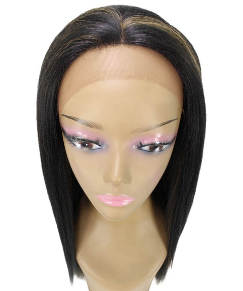 Yoko Black with Golden Curly Lace Front Wig