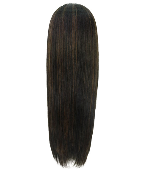 Yoko Black with Caramel Curly Lace Front Wig