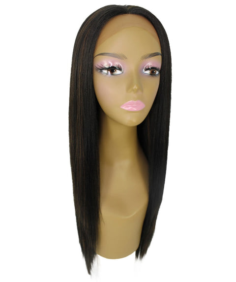 Yoko Black with Caramel Curly Lace Front Wig