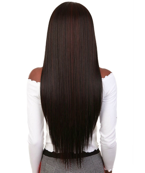 Yoko Black with Aubum Curly Lace Front Wig