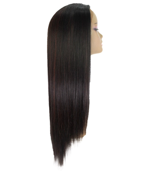Yoko Black with Aubum Curly Lace Front Wig