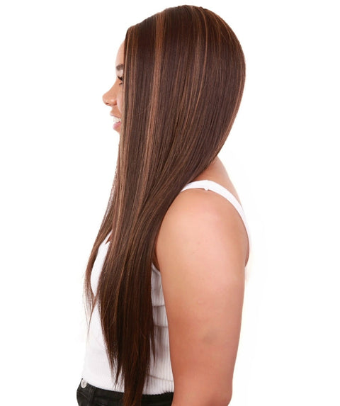 Yoko Brown with Golden Curly Lace Front Wig