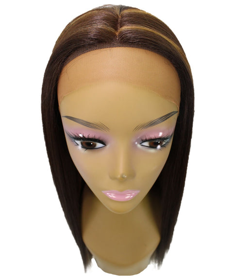 Yoko Brown with Golden Curly Lace Front Wig