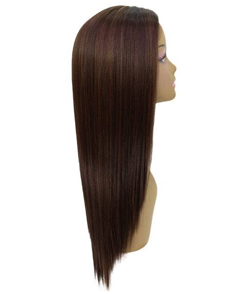 Yoko Brown with Caramel Curly Lace Front Wig