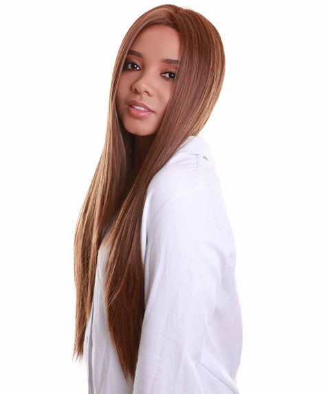 Yoko Light Brown Blend Curly Lace Front Wig